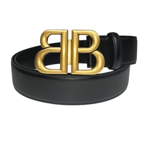 Balenciaga BB LOGO Hardware Monaco Belt - New - Size: 115/45 - Picture 2 of 7